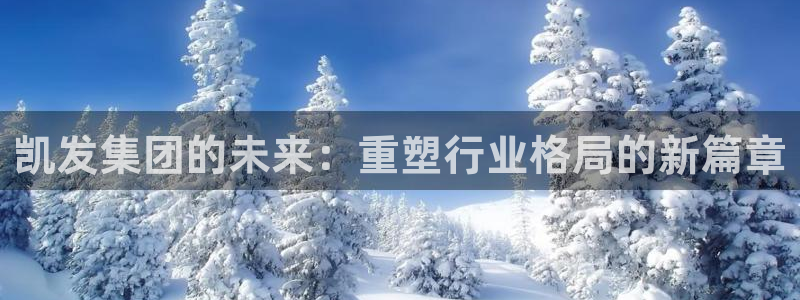 奇亿娱乐平台注册入口：凯发集团的未来：重塑行业格局的新篇章