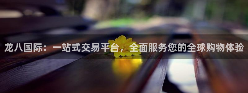奇亿娱乐集团：龙八国际：一站式交易平台，全面服务您的全球购物体验