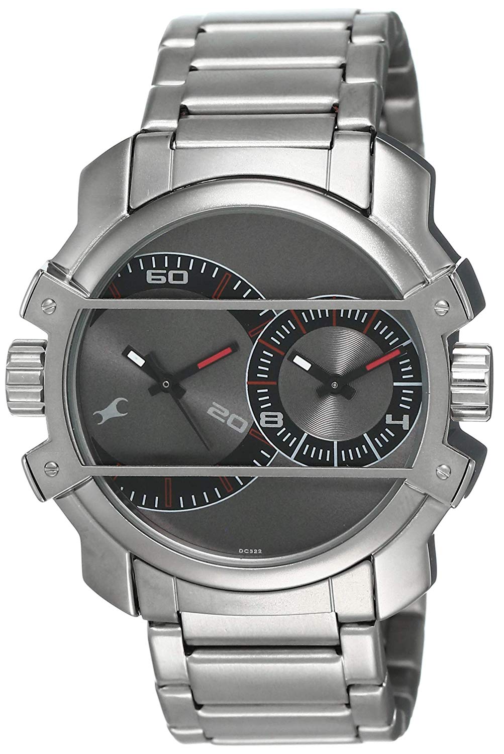 fastrack watch silver chain